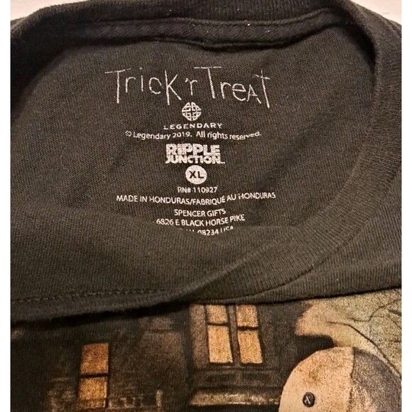 Trick ’R Treat Movie Sam Men’s XL Black T-Shirt 2019 Legendary Horror Halloween - Picture 4 of 6